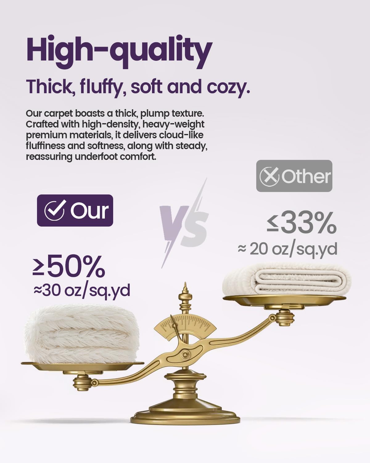 Ivory 6x9 Washable Non Slip Shag Area Rug