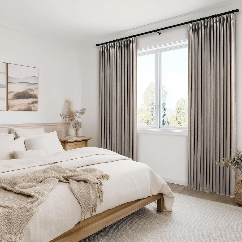 Burlywood Linen Sheer Curtains