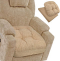 Linen Natural Latex Reversible Seat Cushion