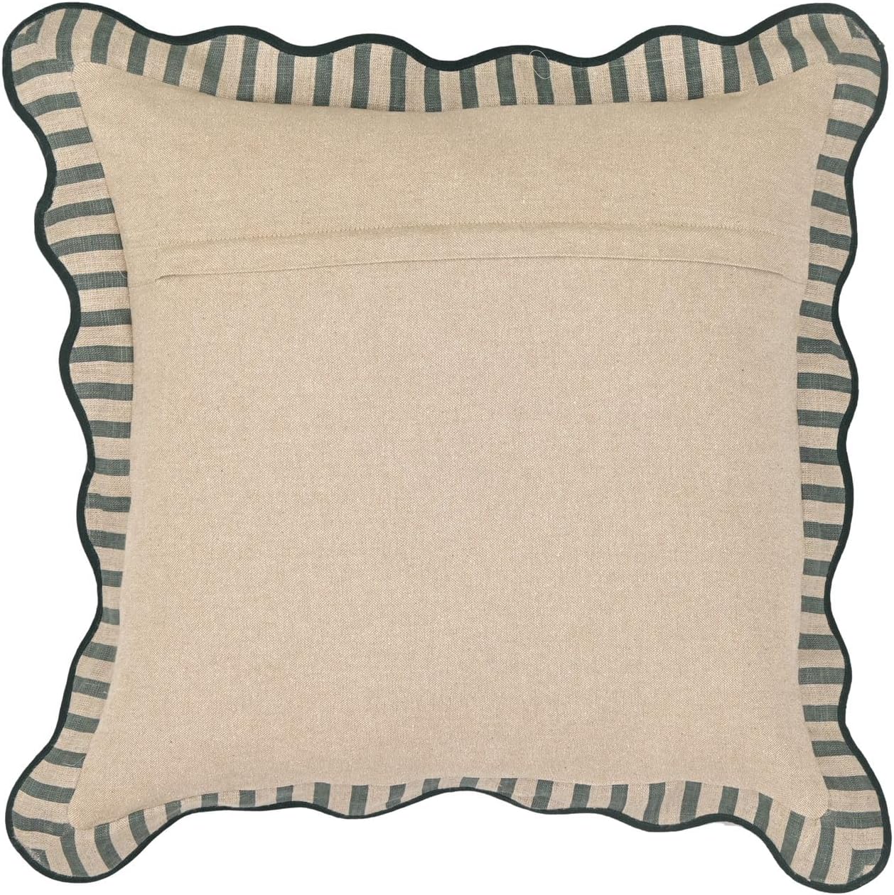 Green Striped Linen Tov Furniture Accent Cushion