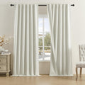 Neutral Linen Blackout Curtains
