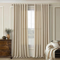 Sand Beige Semi Sheer Curtains