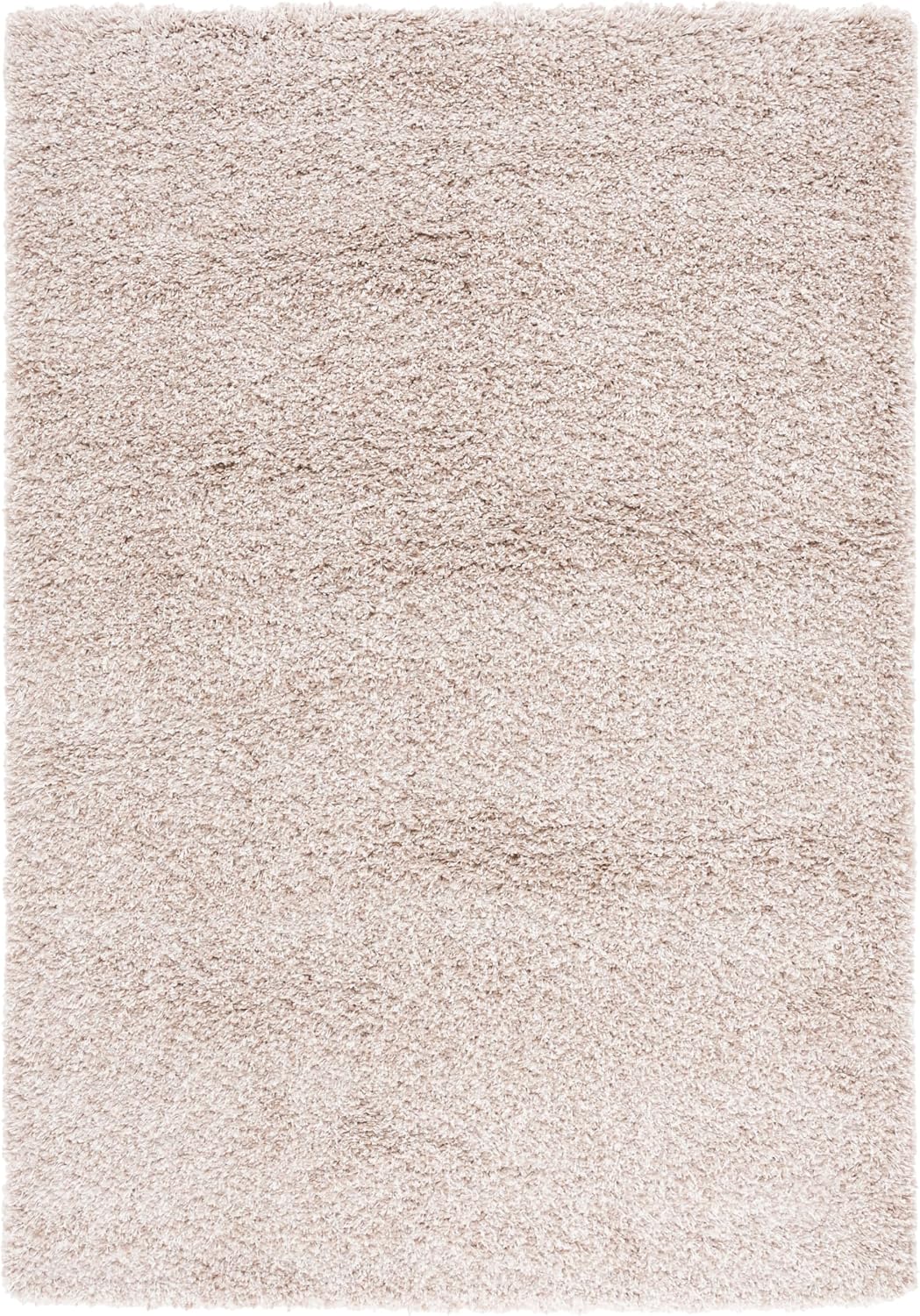 Beige California Shag 5'3"x7'6" Area Rug