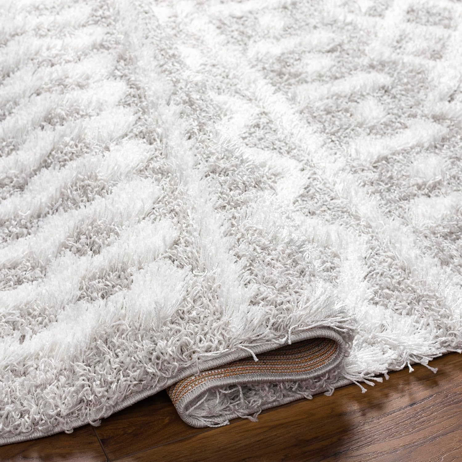 Light Gray Livabliss Hapsburg Moroccan Shag Area Rug