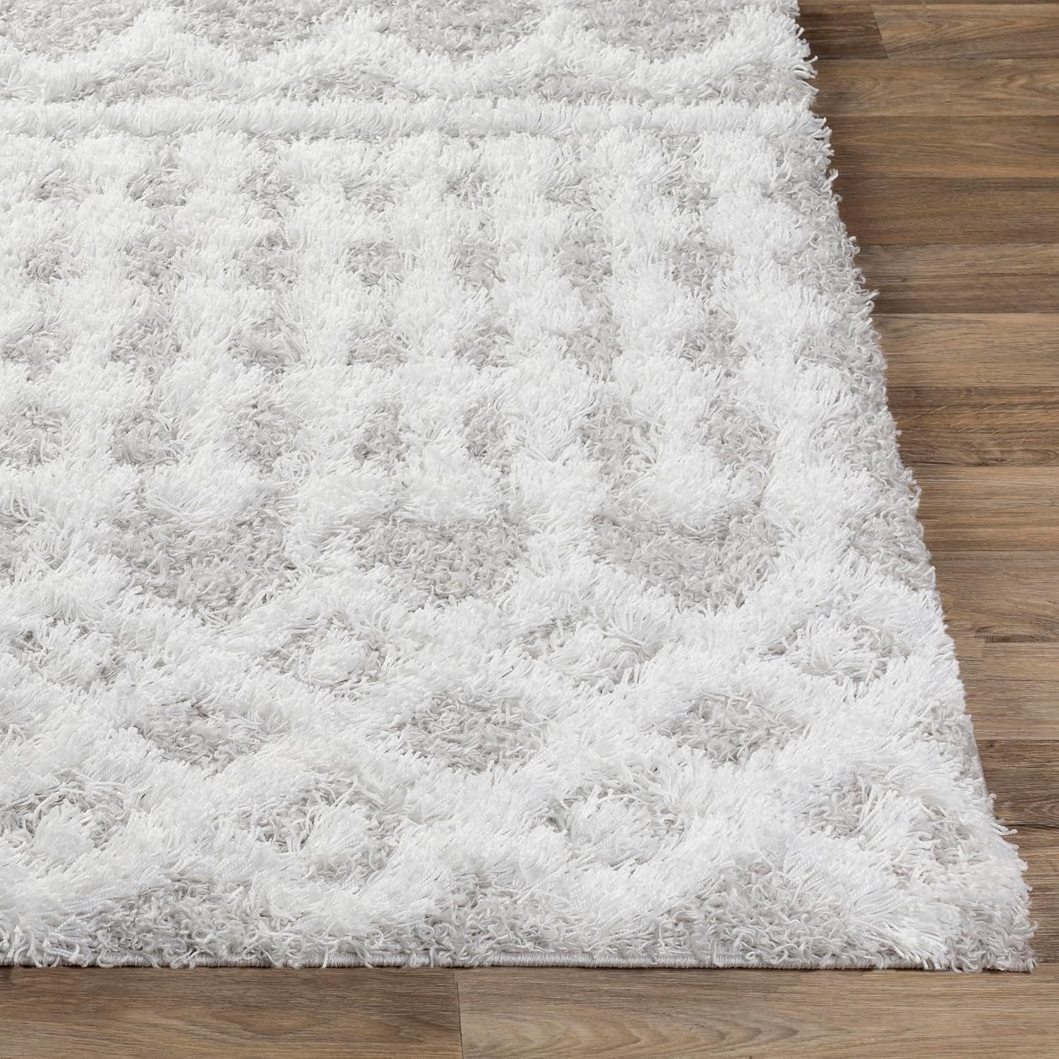 Light Gray Livabliss Hapsburg Moroccan Shag Area Rug
