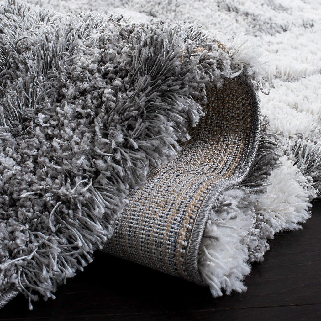 Grey & Ivory Horizon Shag HZN890F 4'x6' Accent Rug