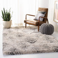 Cream & Grey Iceland Shag 5'3"x7'6" Area Rug
