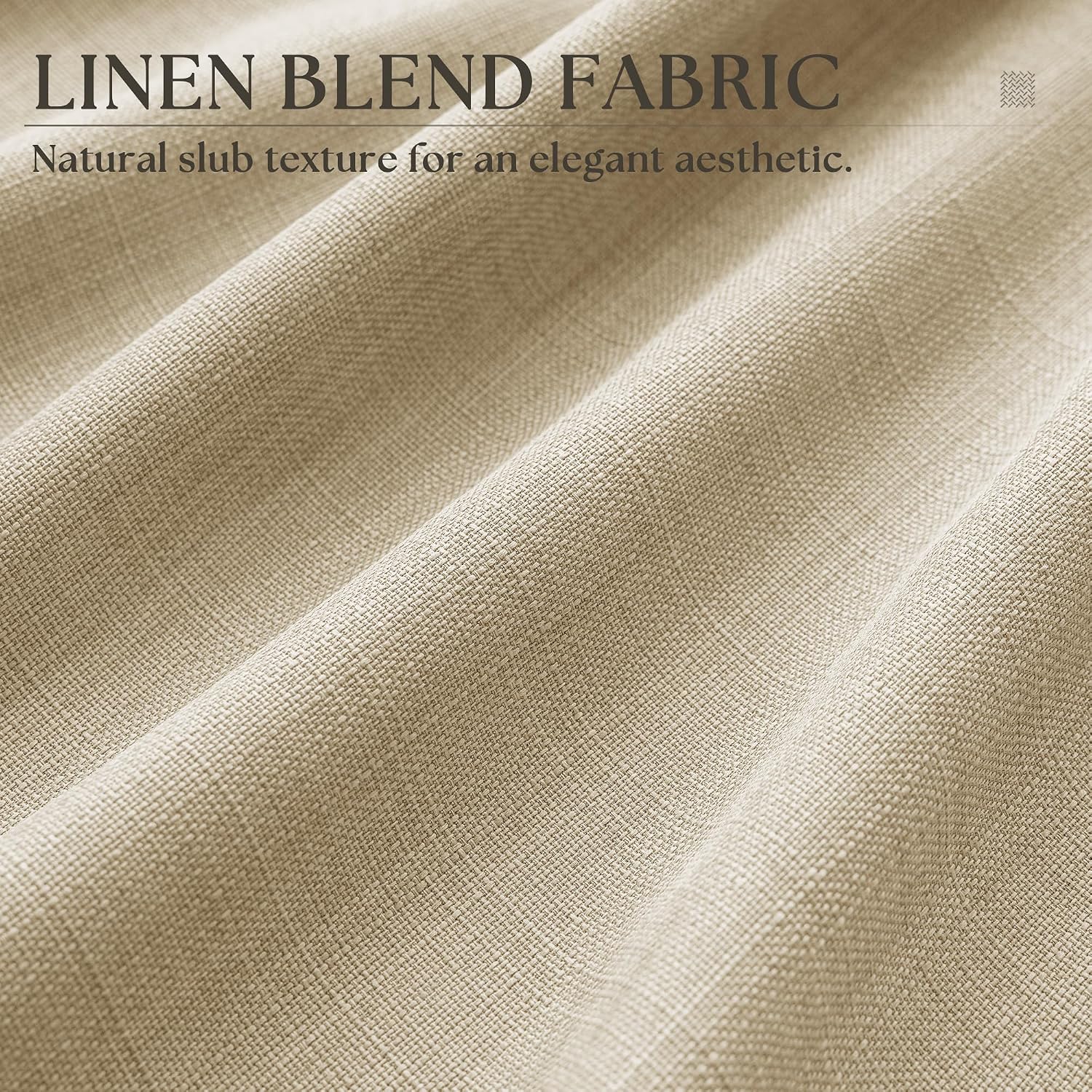 Sand Beige Semi Sheer Curtains