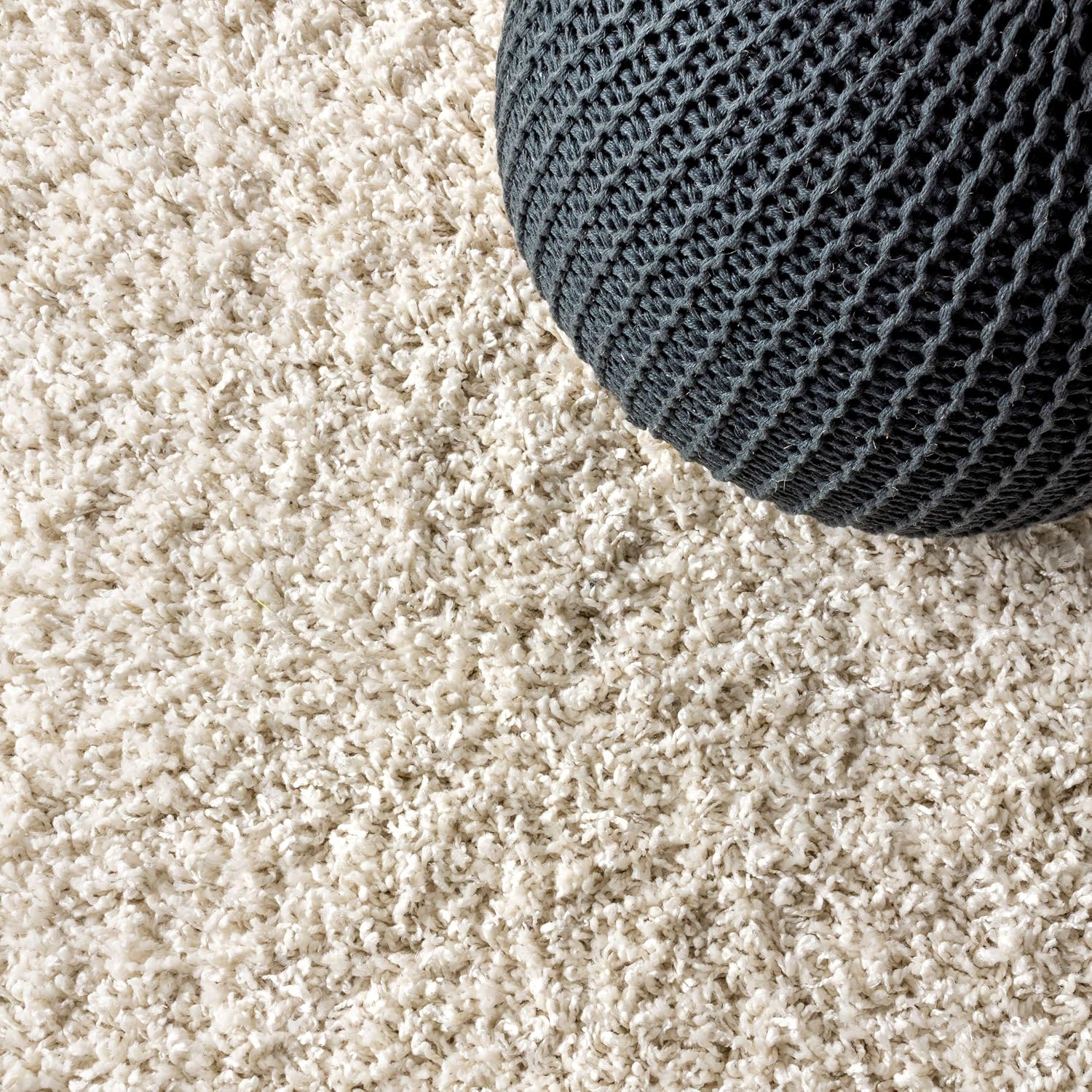 Cream Mercer Shag  4x6 Indoor Area Rug