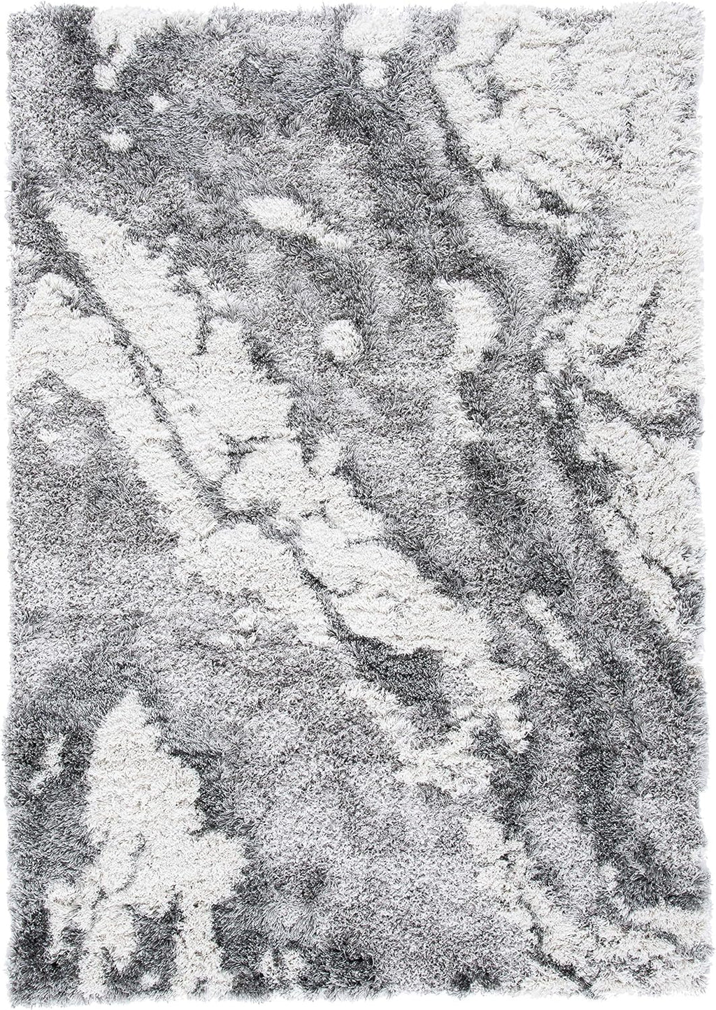 Grey & Ivory Horizon Shag HZN890F 4'x6' Accent Rug