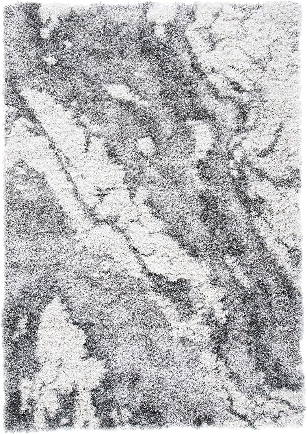 Grey & Ivory Horizon Shag HZN890F 4'x6' Accent Rug