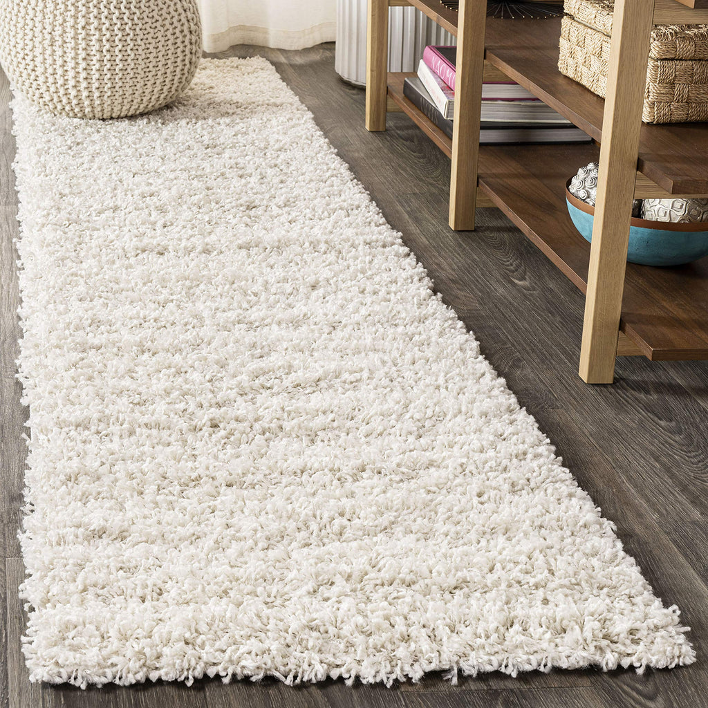 Cream Mercer Shag  4x6 Indoor Area Rug